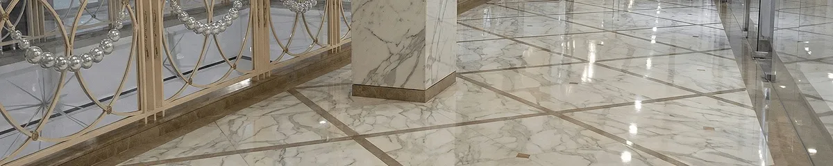 Beautiful marble floor professionally installed in Phoenix, AZ