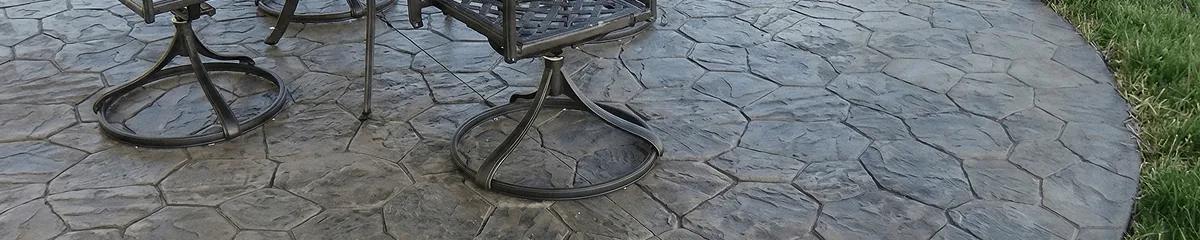 Garden relaxation area with professionally installed stone flooring in Phoenix AZ